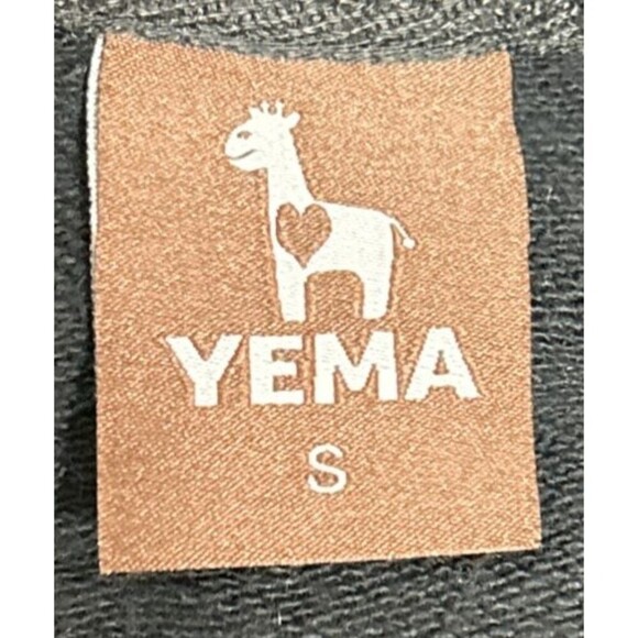 Yema Hoodie Sweatshirt Giraffe Black Color Graphic Design Cotton Size S - Picture 6 of 7